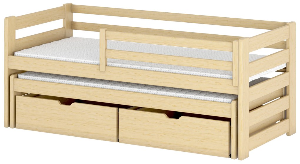 Zondo Pat pentru copii 90 cm Simo (Pin) (cu somieră). 615018