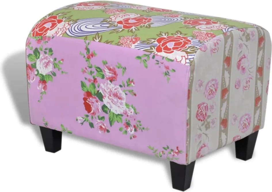 vidaXL Taburet pentru picioare în mozaic, stil floral