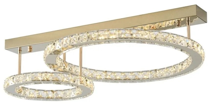 Lustra LED aplicata design modern Girona auriu