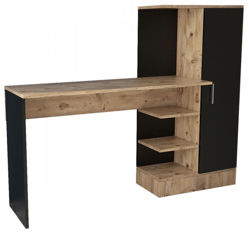 Birou CT2, Atlantic Pine / Negru