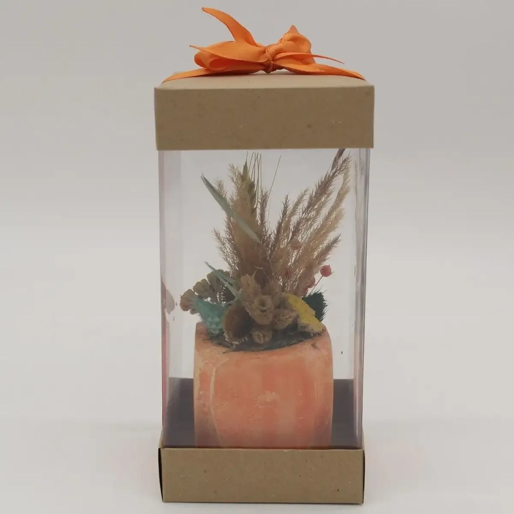 Ghiveci decorativ cu flori artificiale, homs seria A620,17x5.5x9 cm,30338