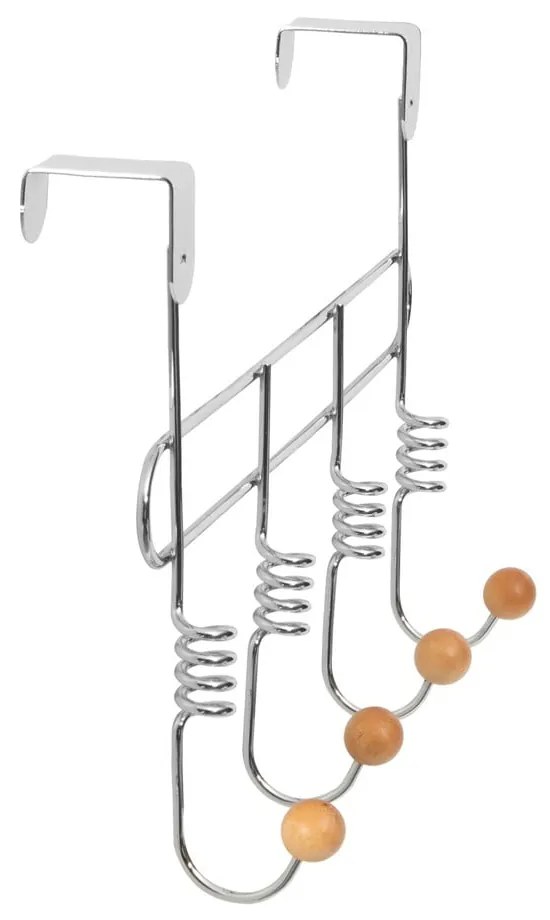 Cuier pentru ușă cu 4 cârlige Compactor Spirale