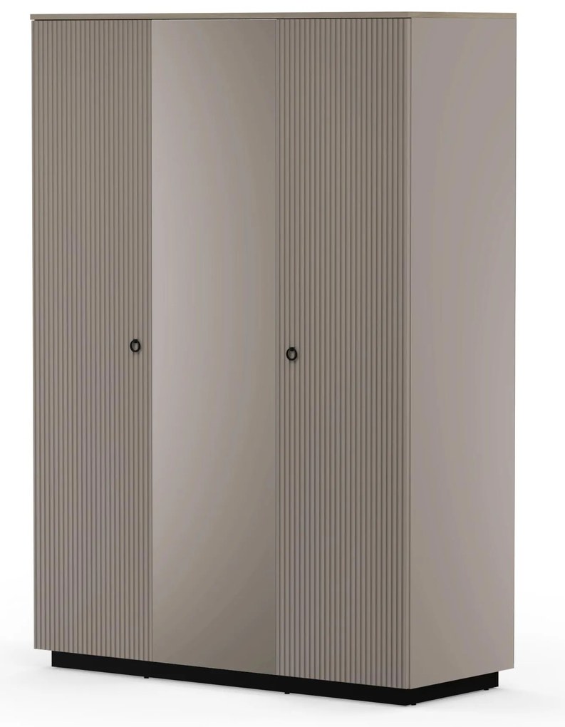 Dulap de haine Demandaron 2 (taupe + stejar silverjack) (cu oglindă). 1116802