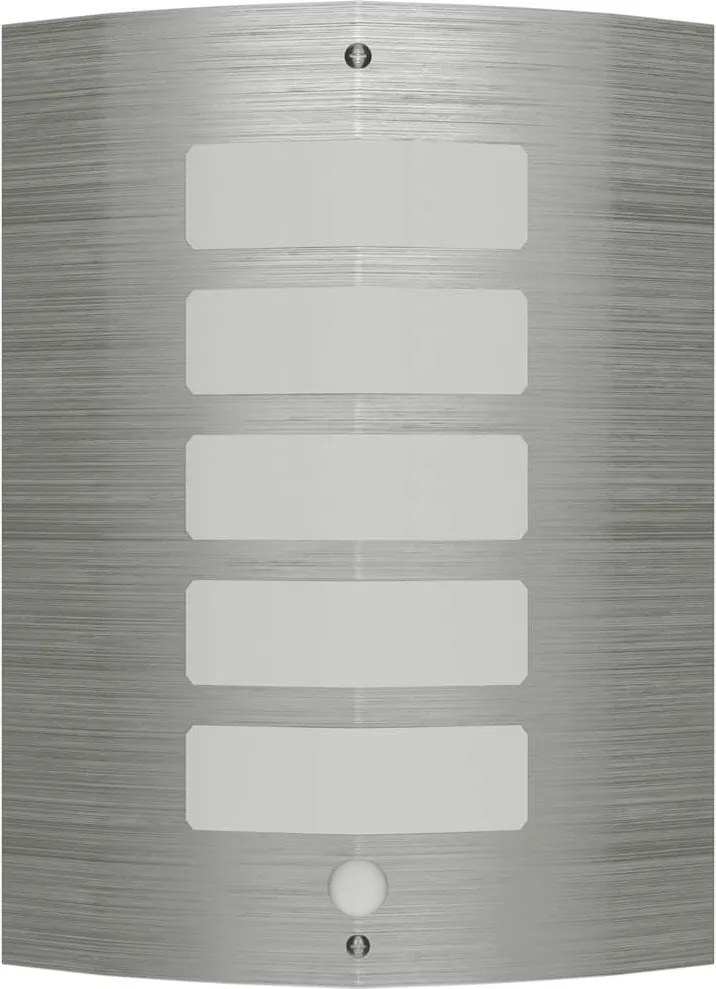 vidaXL Aplică perete cu senzor de mișcare din oțel inoxidabil