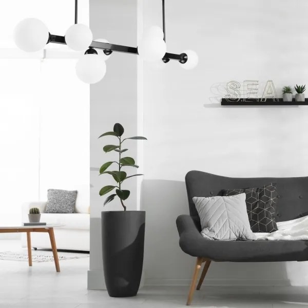 Lustră pe tijă ASTRO 8xG9/5W/230V neagră