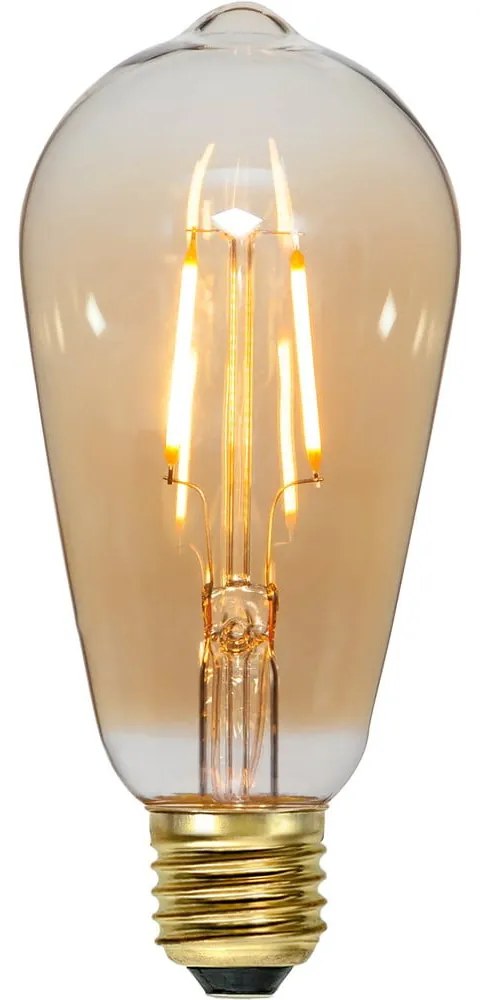 Bec LED/cu filament E27, cu lumină caldă 1 W Plain Amber – Star Trading