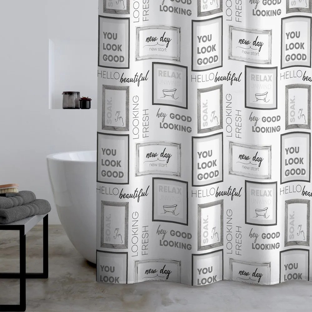 Perdea de duș 180x180 cm Relax and Unwind – Catherine Lansfield