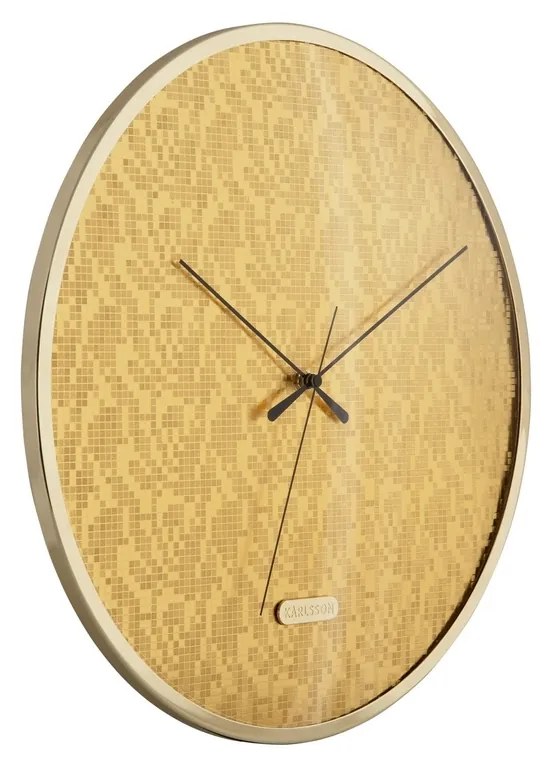 Karlsson 6005GD ceas de perete de design auriu,diametru 40 cm