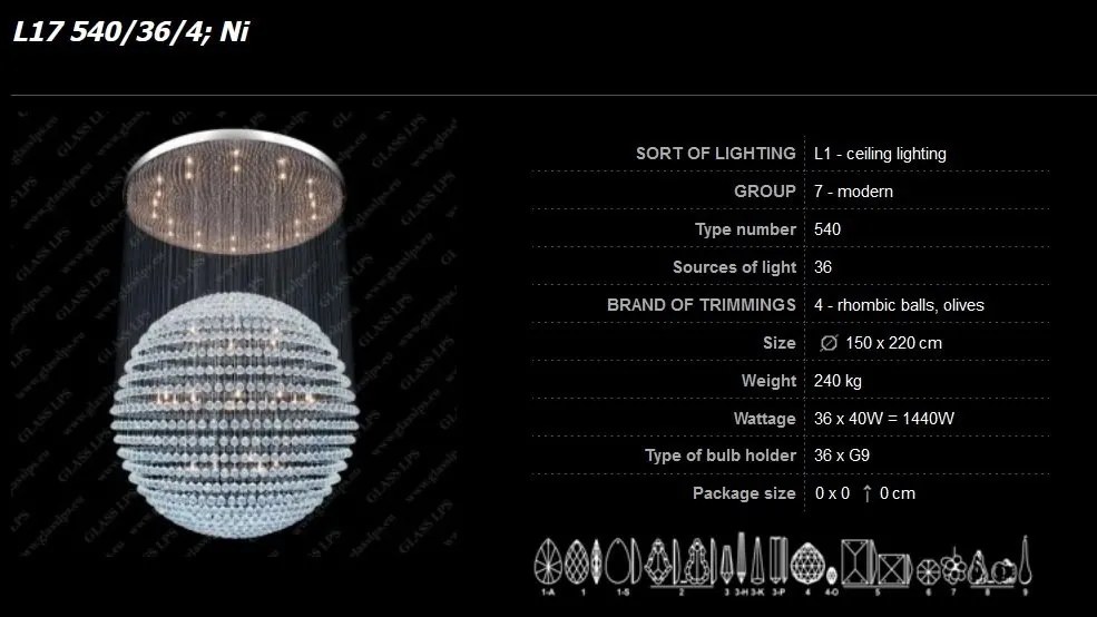 Lustra XXL design modern cristal Bohemia, diametru 150cm