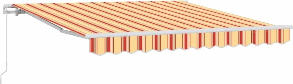 vidaXL Copertină Galben și portocalie 350 x 250 x 165 cm Poliester