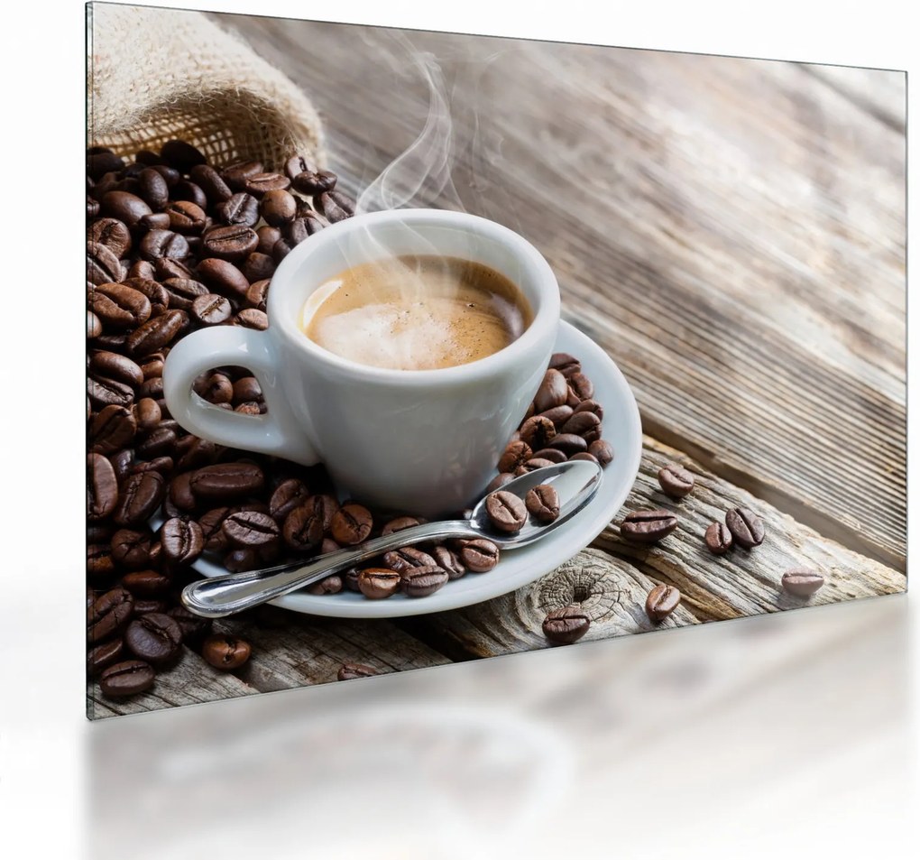 Tablou pe sticlă - Espresso (70x50 cm)