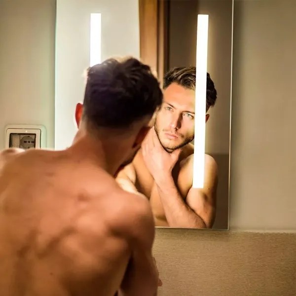 Oglindă LED încălzită retroiluminată LED/17W/230V IP44