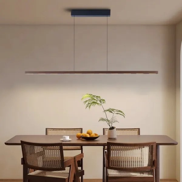 Immax NEO 07309L-LED Lustră suspendată dimabilă pe cablu cu senzor MADEIRA, 37W/230V, 157 cm, nuc