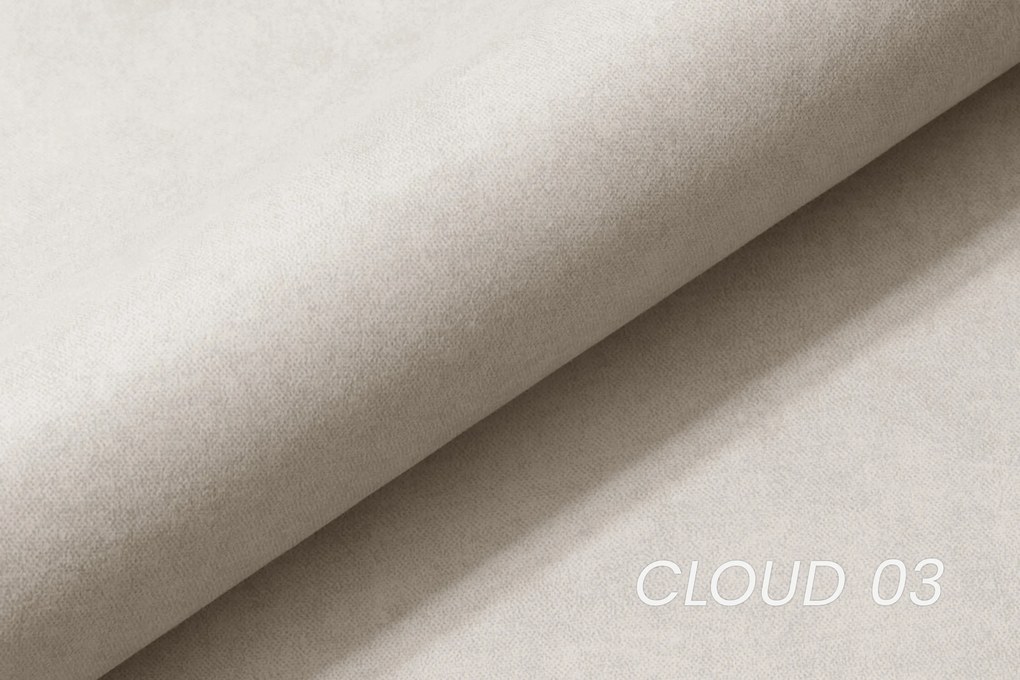 Canapea extensibilă Wars - bej welwet Cloud 03 / picioare wenge