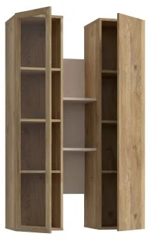 Poliță de perete INAR, stejar/bej