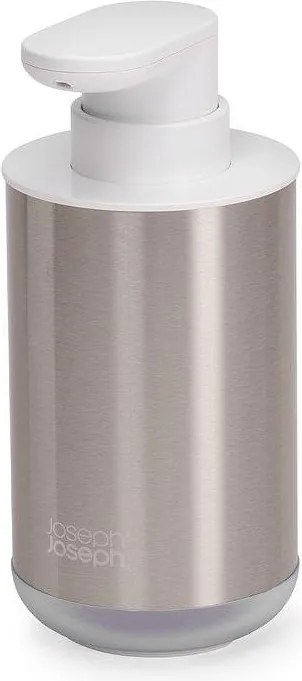 Dozator de săpun lichid argintiu din oțel inoxidabil 300 ml Duo Steel – Joseph Joseph
