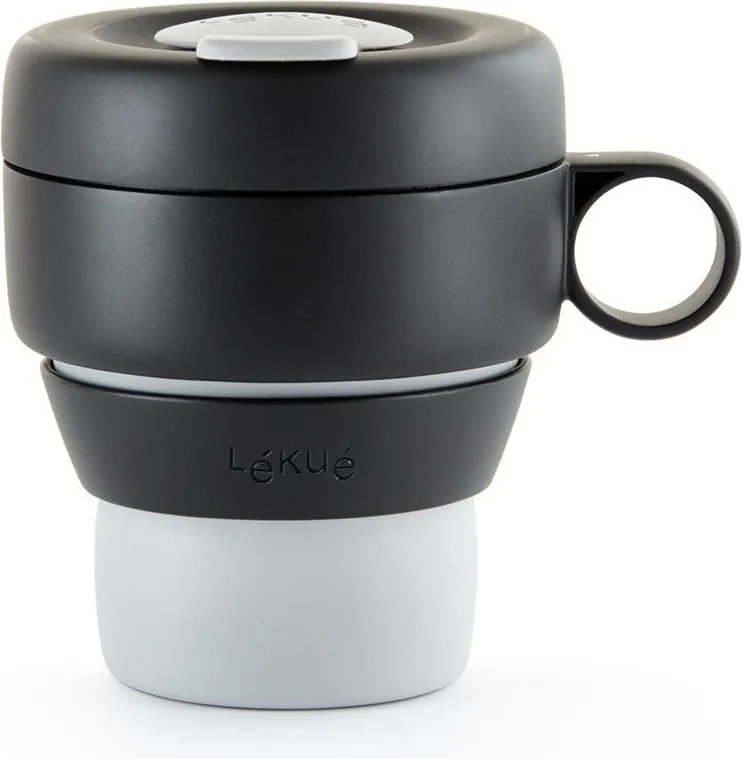 Cană termos neagră 400 ml To Go – Lékué