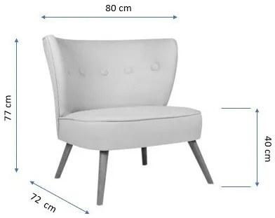 Fotoliu, Lemn Solid, Bienville, Caramiziu