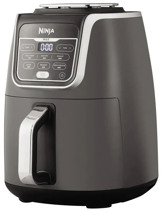 Friteuza cu aer cald Ninja AF160EU, 1750W, 5,2 l, 6 programe, Max Crisp, Gri