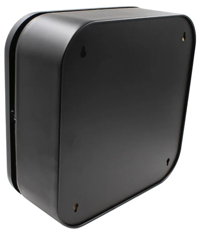 Dulap pentru Medicamente cu Oglindă și Închidere cu Cheie, 32x32x11.5 cm, Negru – Bathroom Solutions