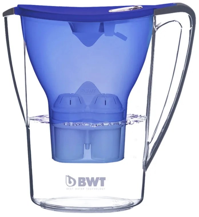 Cana pentru filtrarea apei Nitec BWT B704 Penguin, 2,7 L, Imbogatire cu magneziu, Fara BPA, Albastru