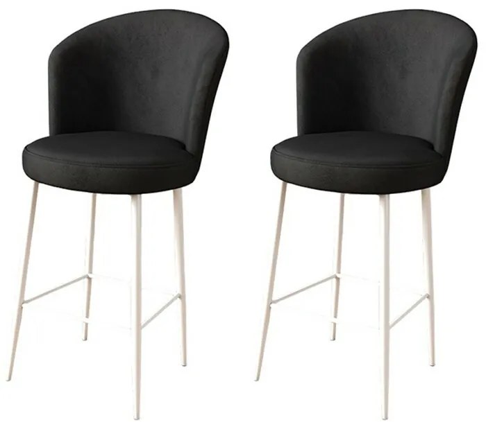 Set de scaune de bar Black and White, 2 buc.
