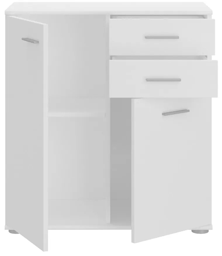 Comodă Lerga 2 2T 2S (Alb) . Promo -16%. 1103643