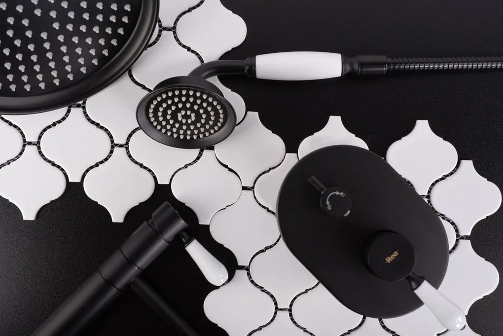 Baterie pentru lavoar Rea Serra BLACK negru mat