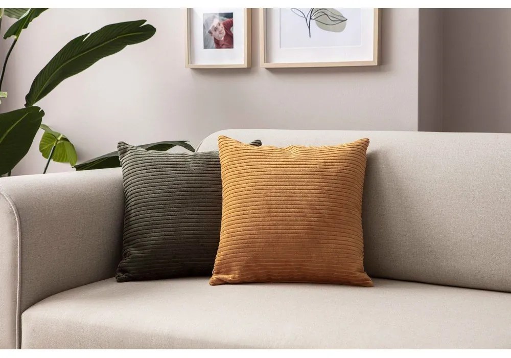 Fețe de pernă 2 buc. din catifea reiată 43x43 cm – Mioli Decor