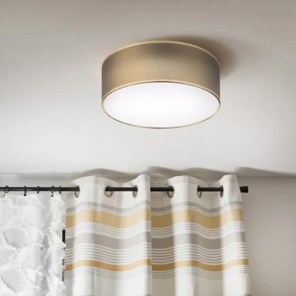 Plafonieră LED SIRJA, 20 W, 230 V, 4000 K, Ø 35 cm, maro/auriu