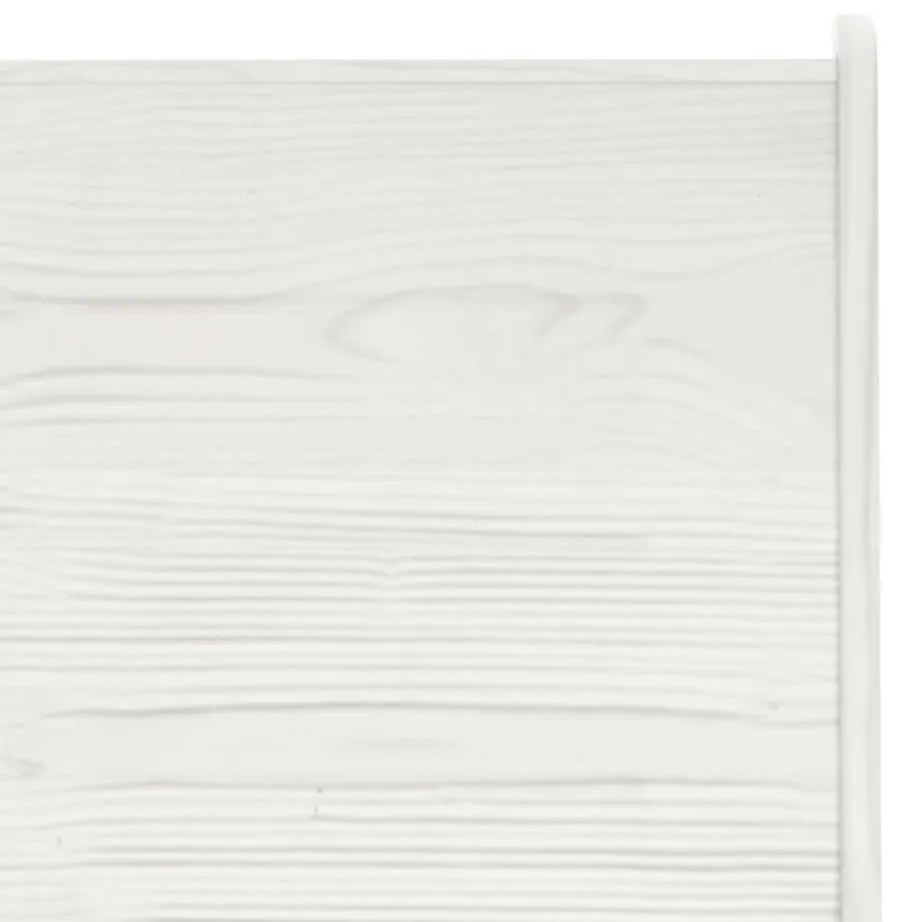 Banca de colt, alb, 151 cm, lemn masiv de pin Alb