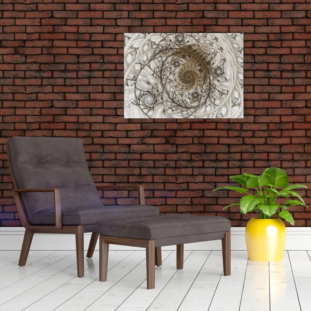 Tablou pe sticlă artei ornamentale (70x50 cm)