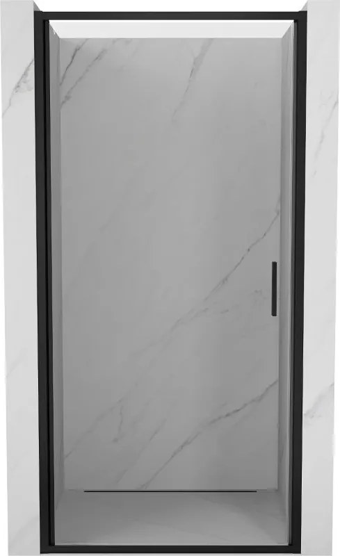 Mexen Exo uși de duș batante 95 cm, transparente, negre - 817-095-000-70-00