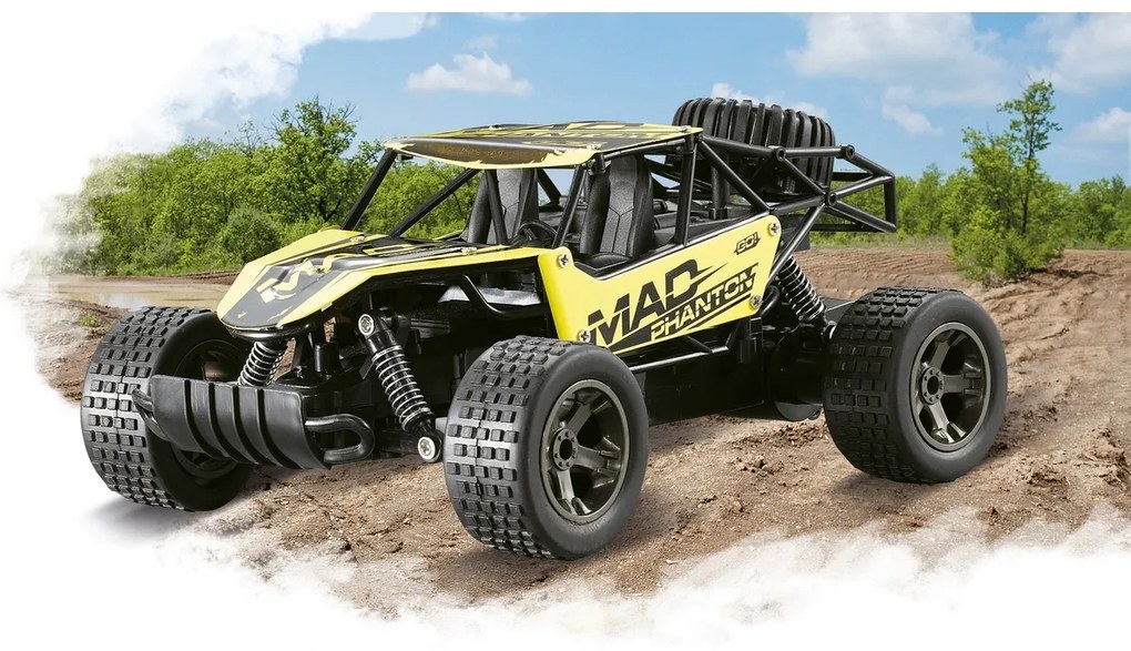 Mașină Buddy Toys BRC 20.421 RC cutelecomandă, galben