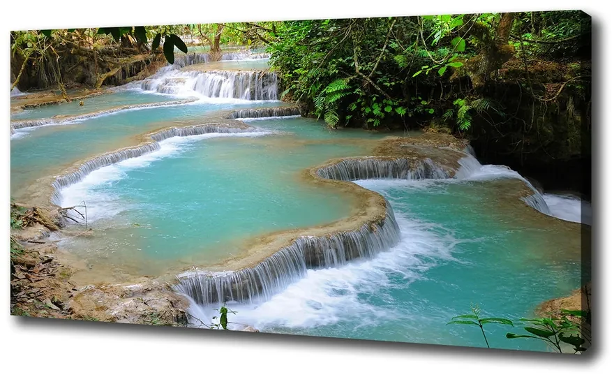 Tablouri tipărite pe pânză Cascada din pădure