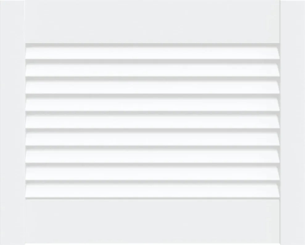 vidaXL Ușă de dulap design lambriu, alb, 39,5x49,4 cm, lemn masiv pin