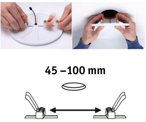 Paulmann 92391 - LED/8,5W IP44 Lampă încastrată baie VARIFIT 230V