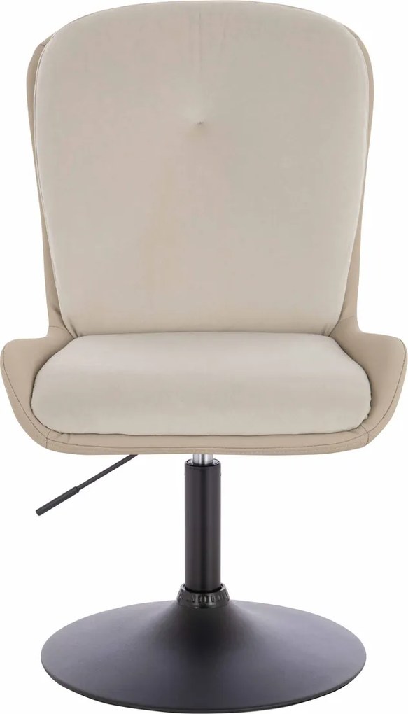 HR690N Scaun Velvet&amp;soft Piele Pu Cremos/Cremos Bază Neagră