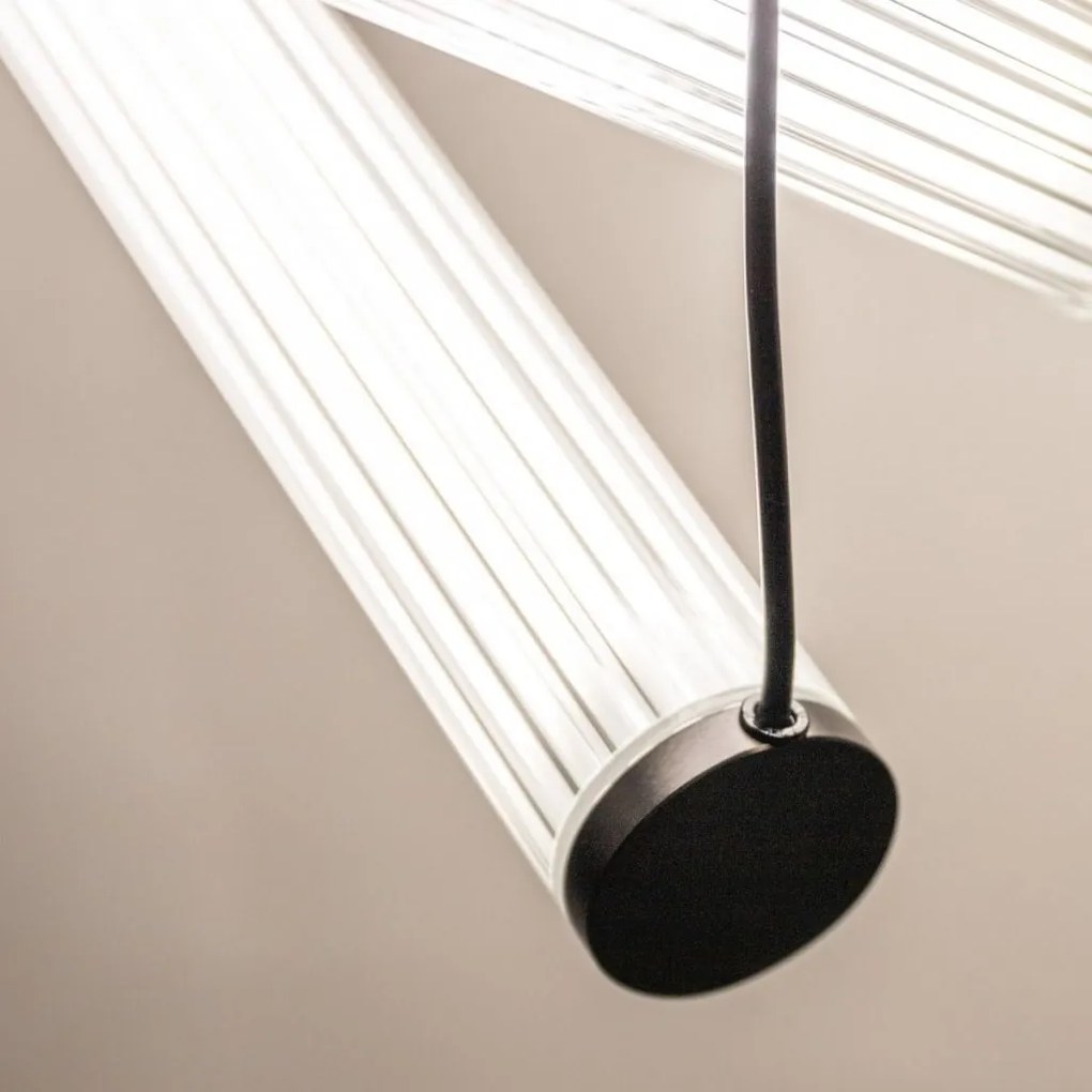Lustra LED smart cu telecomanda COMO titan periat
