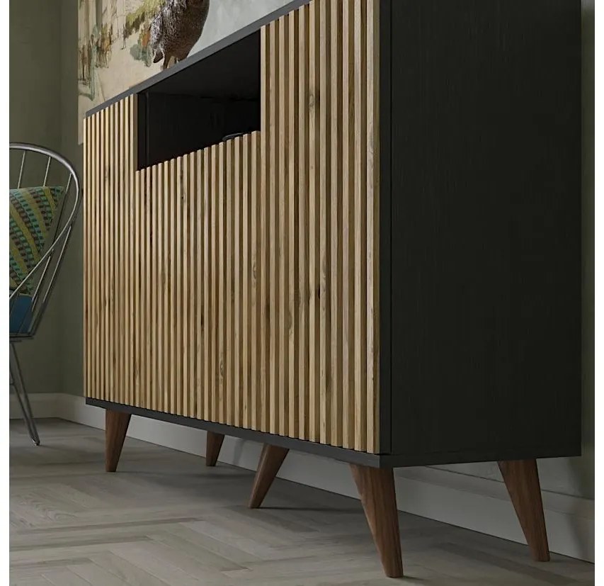 Dulap Franc 65 (lemn negru + pin atlantic). 1107933