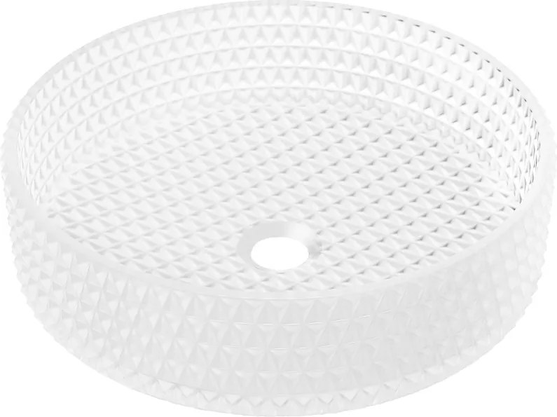 Mexen Aura chiuvetă din sticlă suprapozată 39 x 39 cm, sticlă mată - 24013930