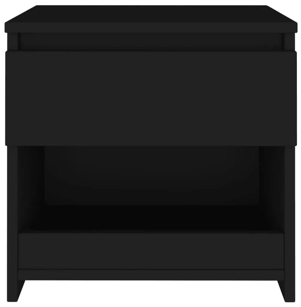 Noptiera, negru, 40x30x39 cm, PAL 1, Negru