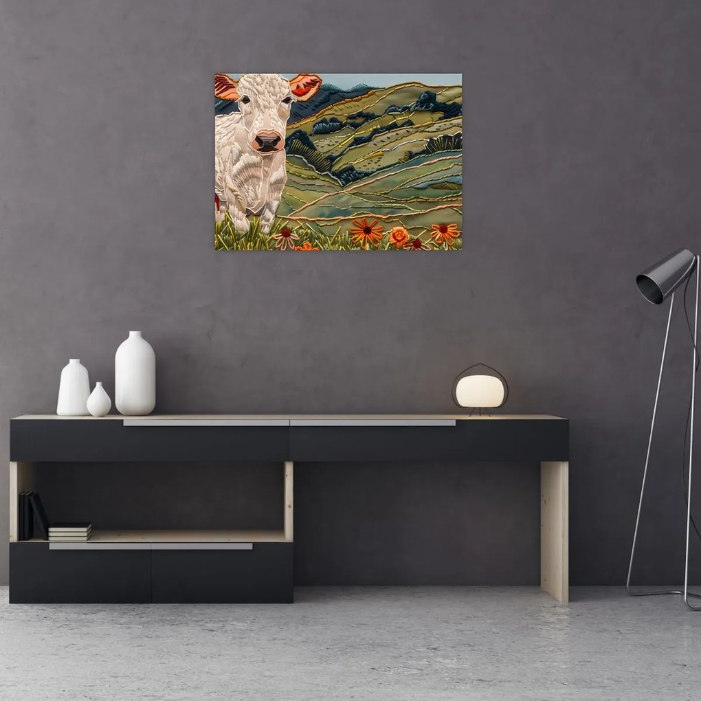 Tablou - Imitație de motiv tricotat (70x50 cm)
