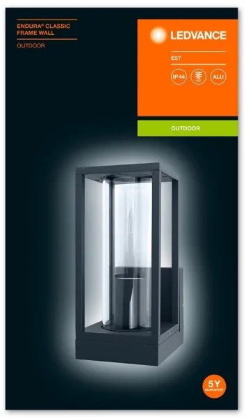 Aplică de exterior FRAME 1xE27/60W/230V IP44 Ledvance