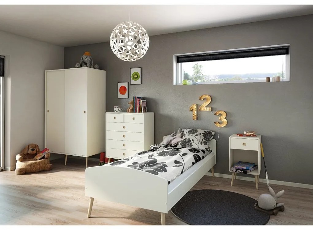 Comoda alba cu 8 sertare, PRIMO