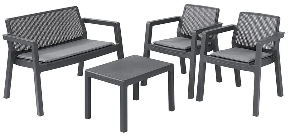 Set mobilier de grădină Keter Emily, gri