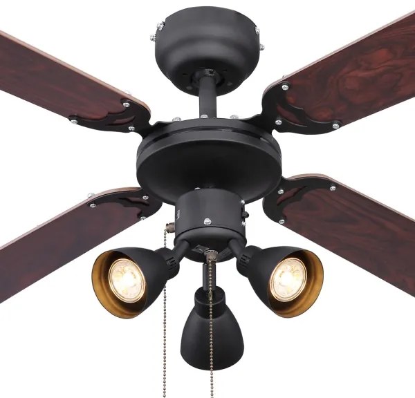 Globo 03808 - Ventilator de tavan HARVEY 3x GU10/50W/230V