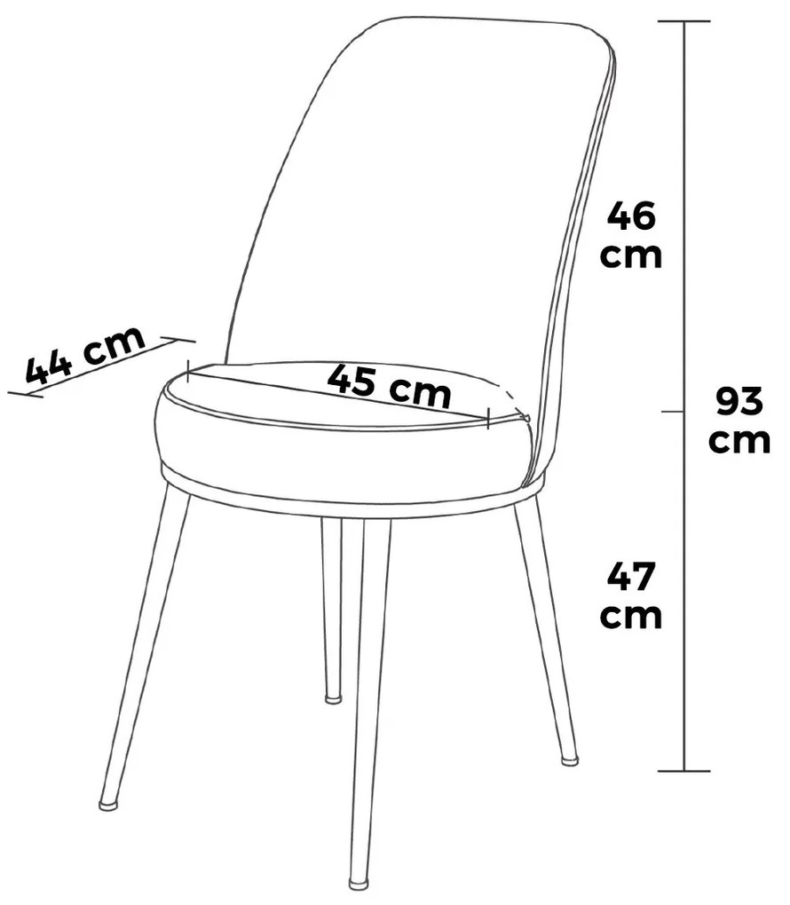 Set 2 buc. scaune bucătărie Pufenda (antracit + cromat). 1127567
