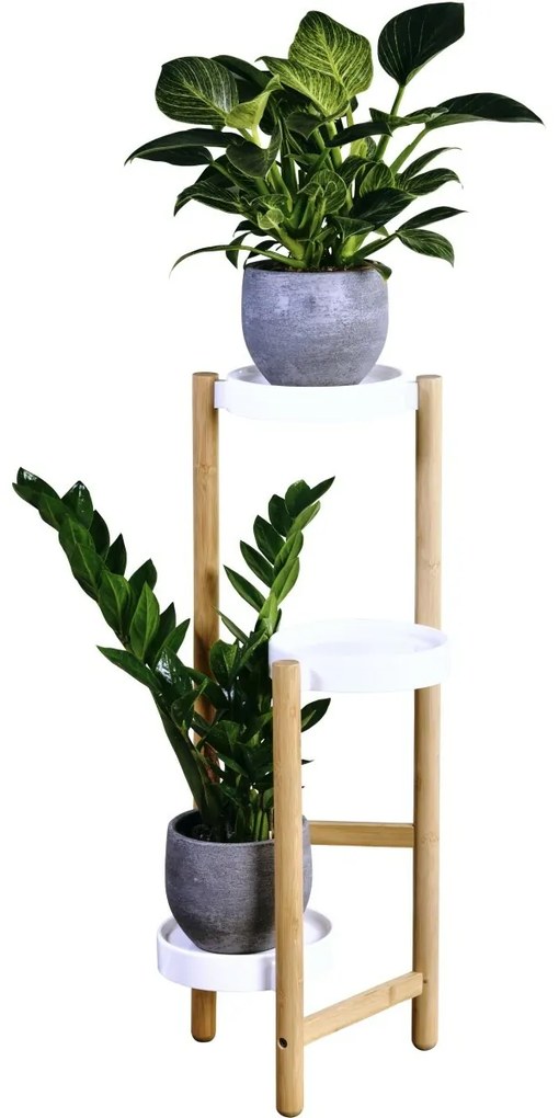 Kesper 17275 Suport pentru flori din bambus 28 x34 x 70 cm, 3 etaje