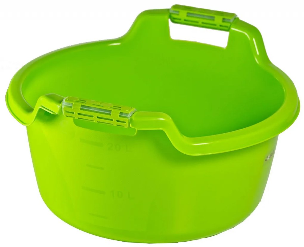 Lighean cu manere 22L, verde, Mary